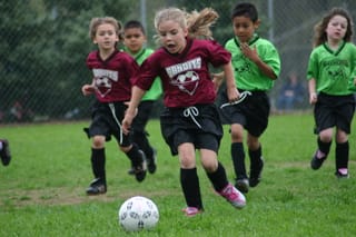 Lauren Soccer in Action