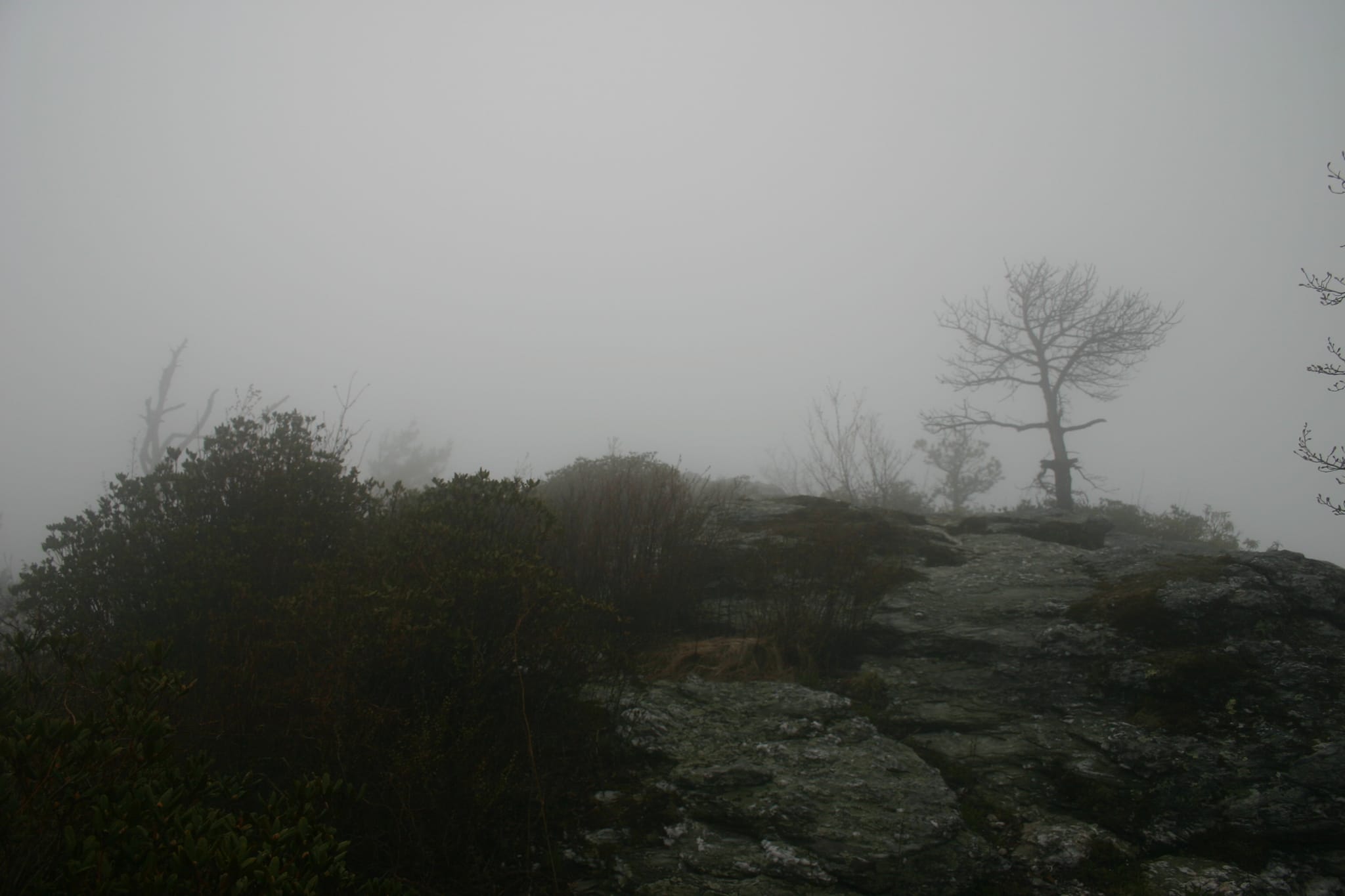 Table rock in clouds
