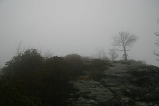 Table rock in clouds