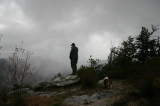 Table Rock in Linville Gorge (foggy day)