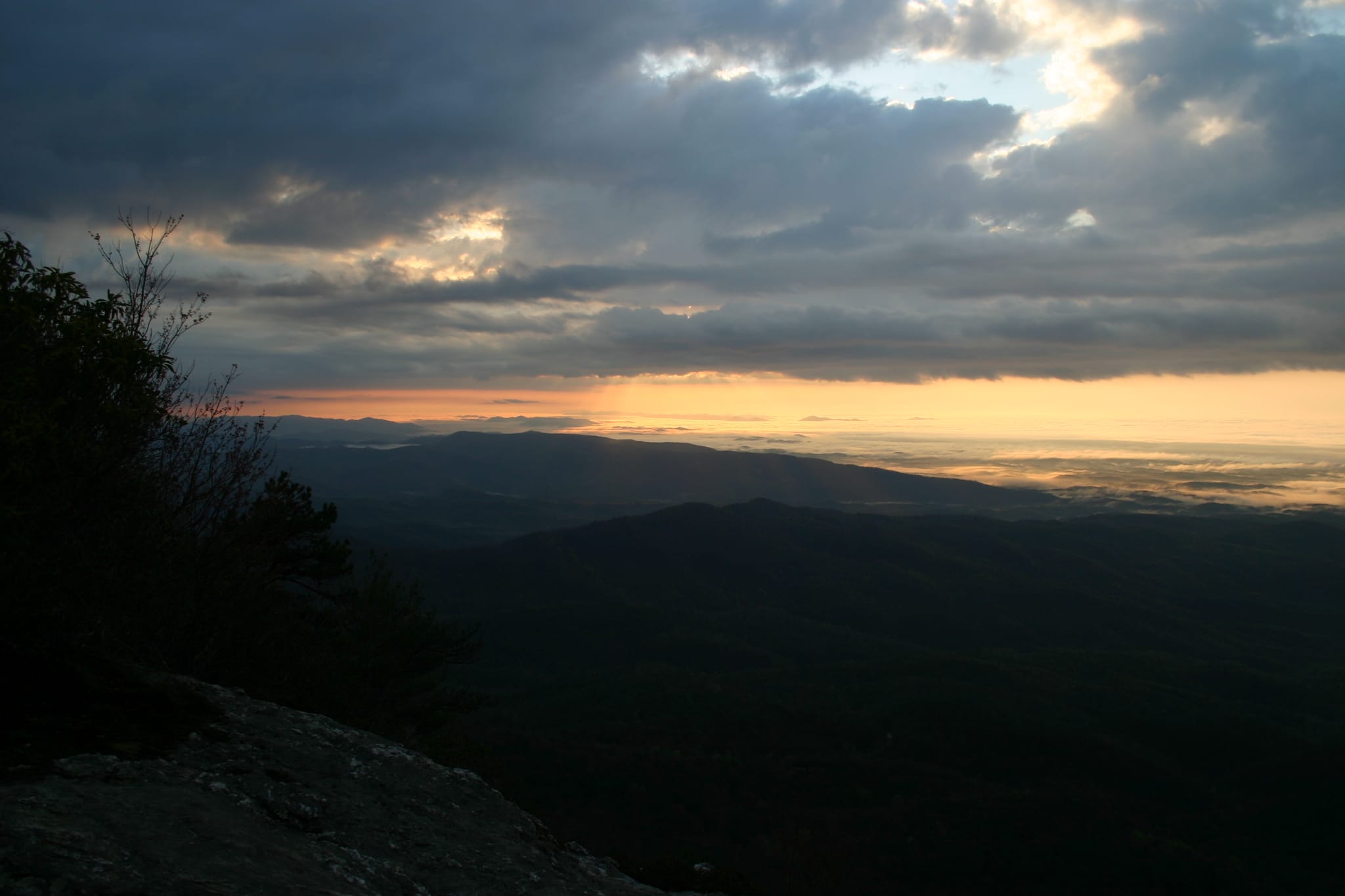 Linville Gorge - view from Table Rock - sunrise