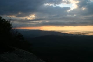 Linville Gorge - view from Table Rock - sunrise