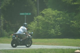 Chris Riding in Shorts