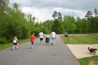 Lauren Hayden Matt Chris and Roxy taking the snake to the pond
