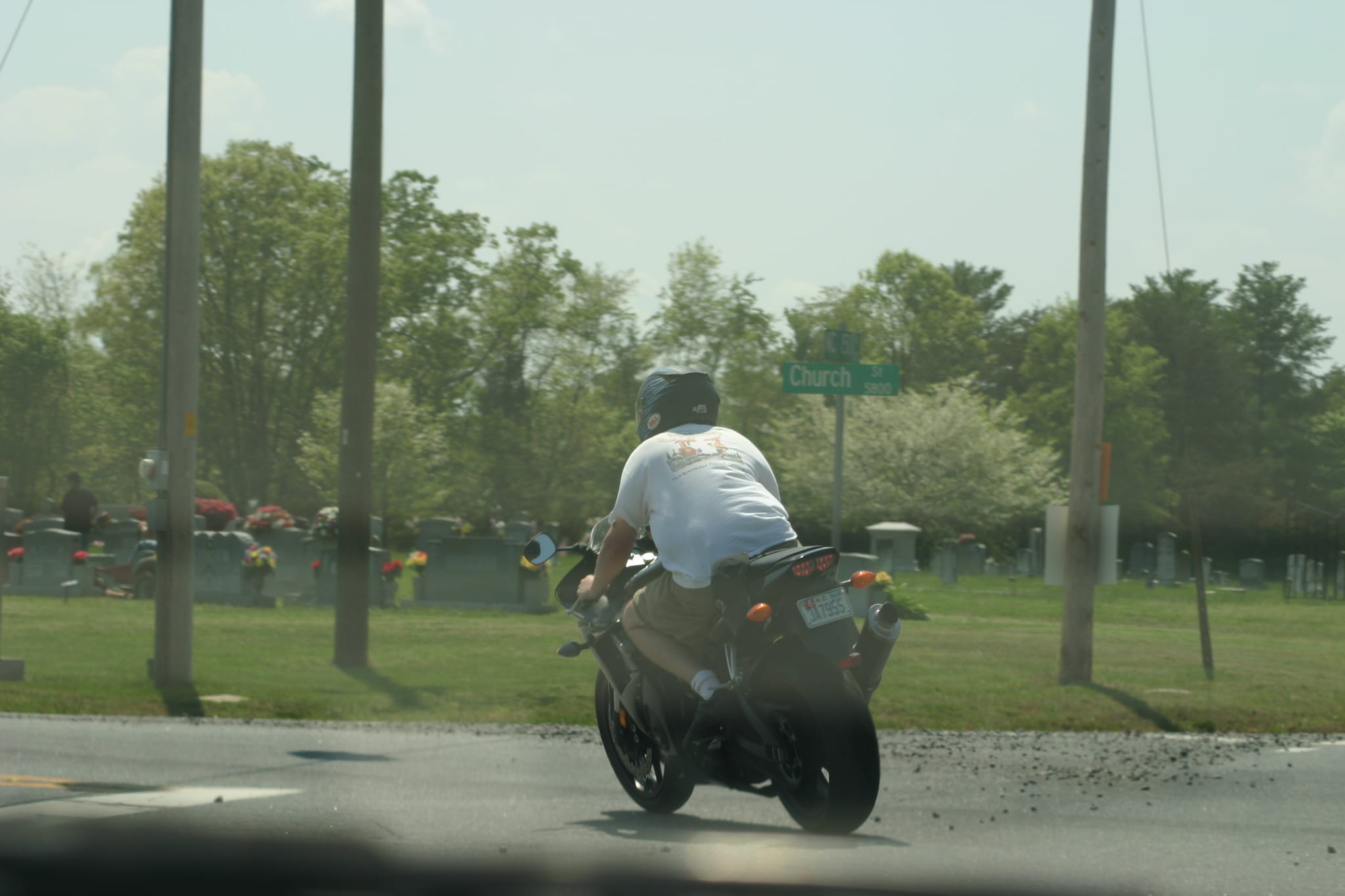 Chris Riding in shorts