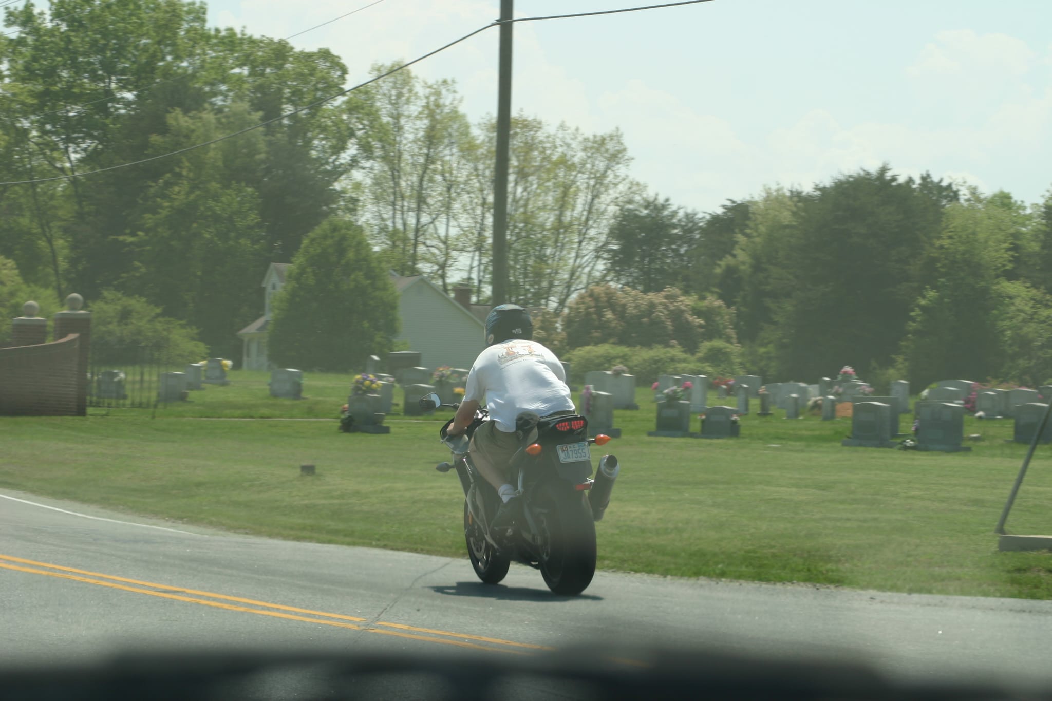 Chris Riding in Shorts