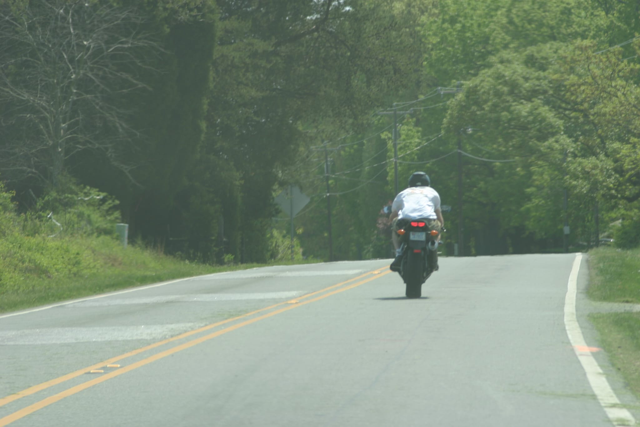 Chris Riding in Shorts
