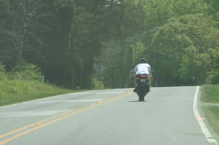 Chris Riding in Shorts