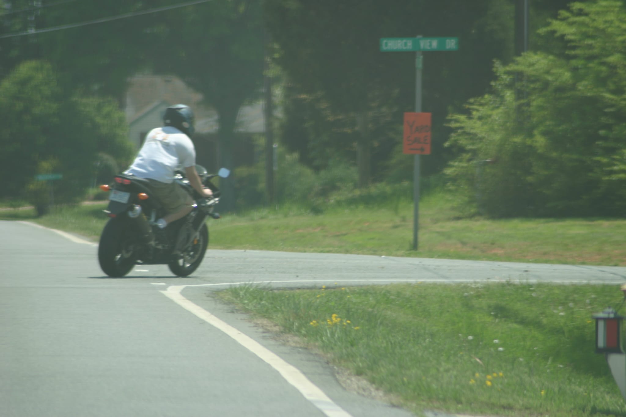 Chris Riding in Shorts