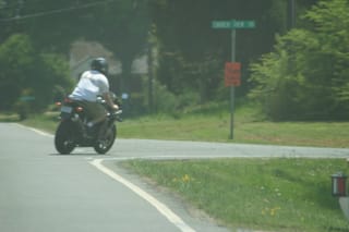 Chris Riding in Shorts