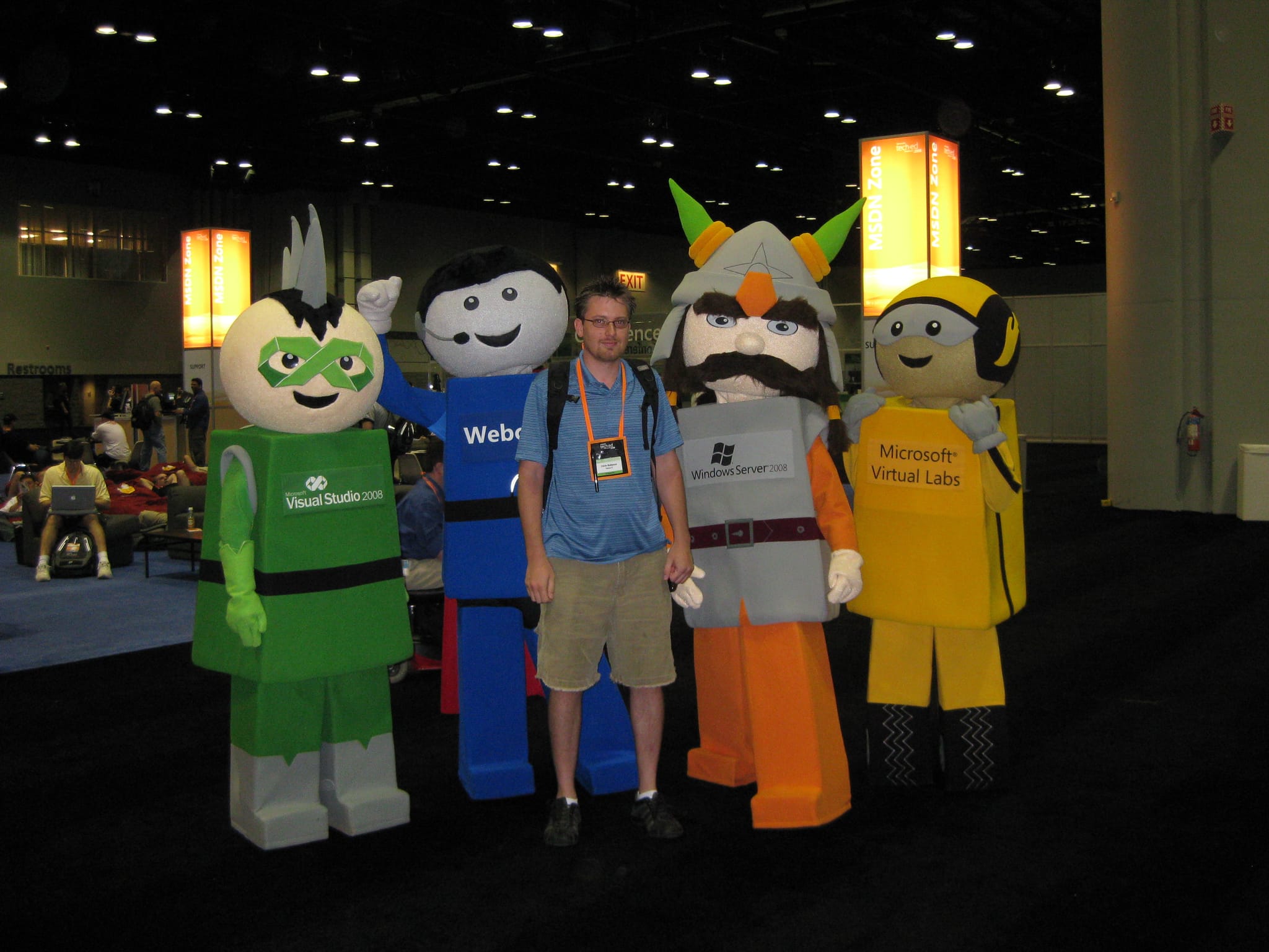 Hanging out with the Channel 9 Characters