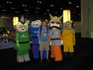 Hanging out with the Channel 9 Characters