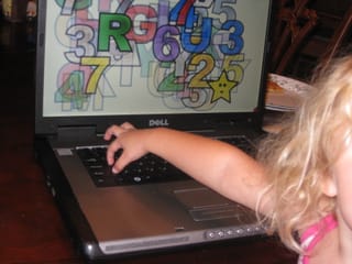 Caroline playing with BabySmash