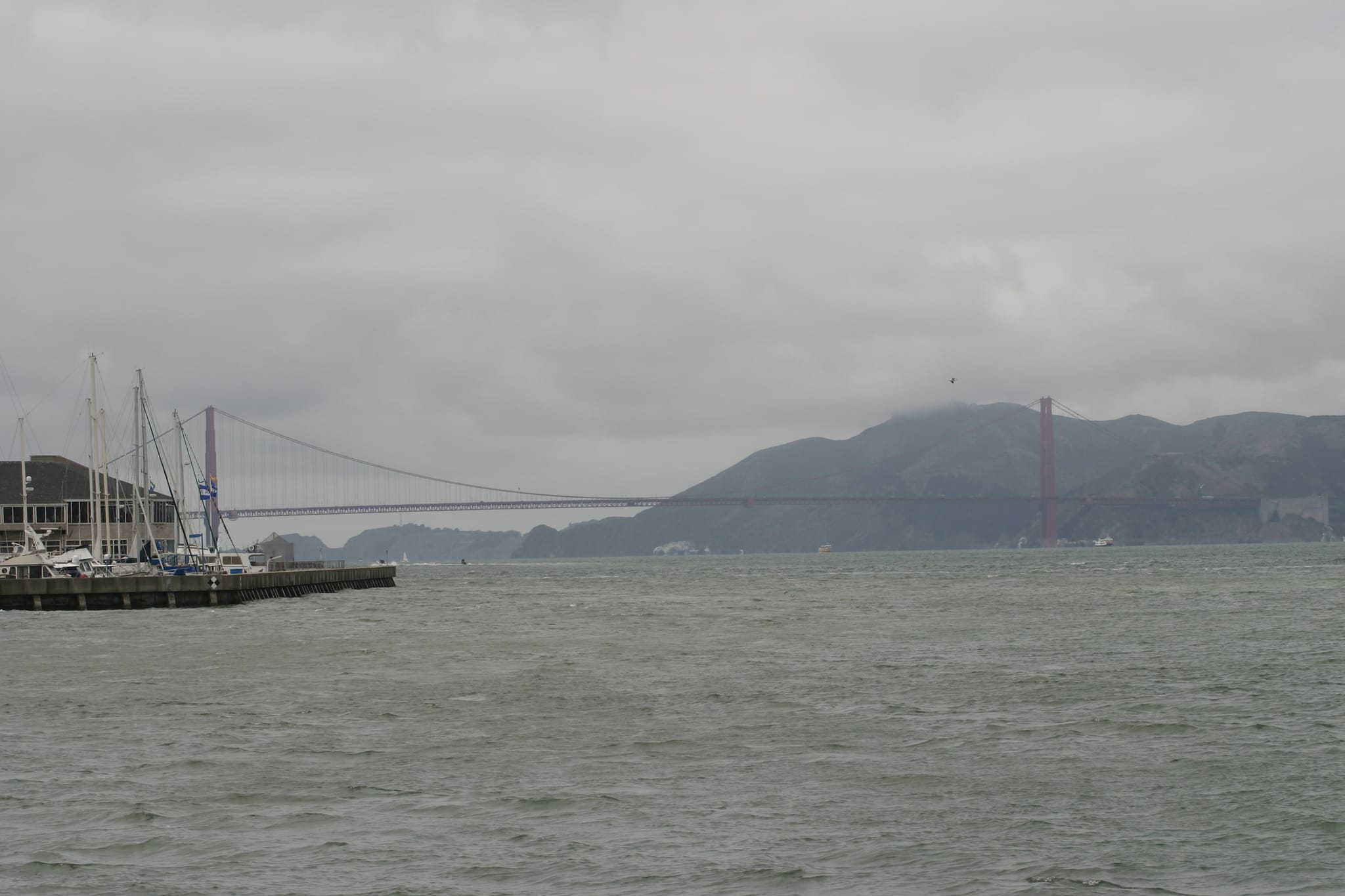 Golden Gate Bridge from Fisherman's Warf, San Francisco, CA