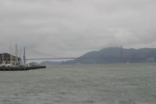 Golden Gate Bridge from Fisherman's Warf, San Francisco, CA