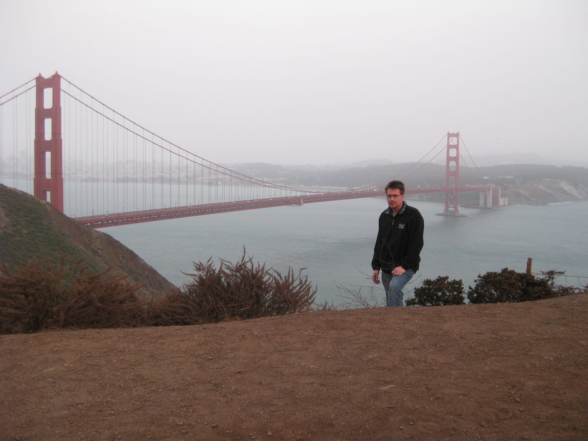 Chris by the Golden Gate Bridge