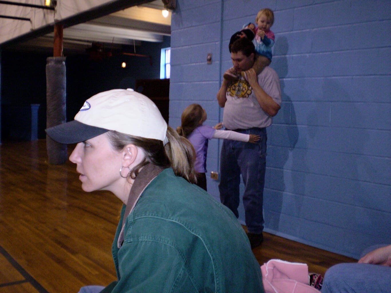 Mary with hat, Lauren, Marty and Caroline