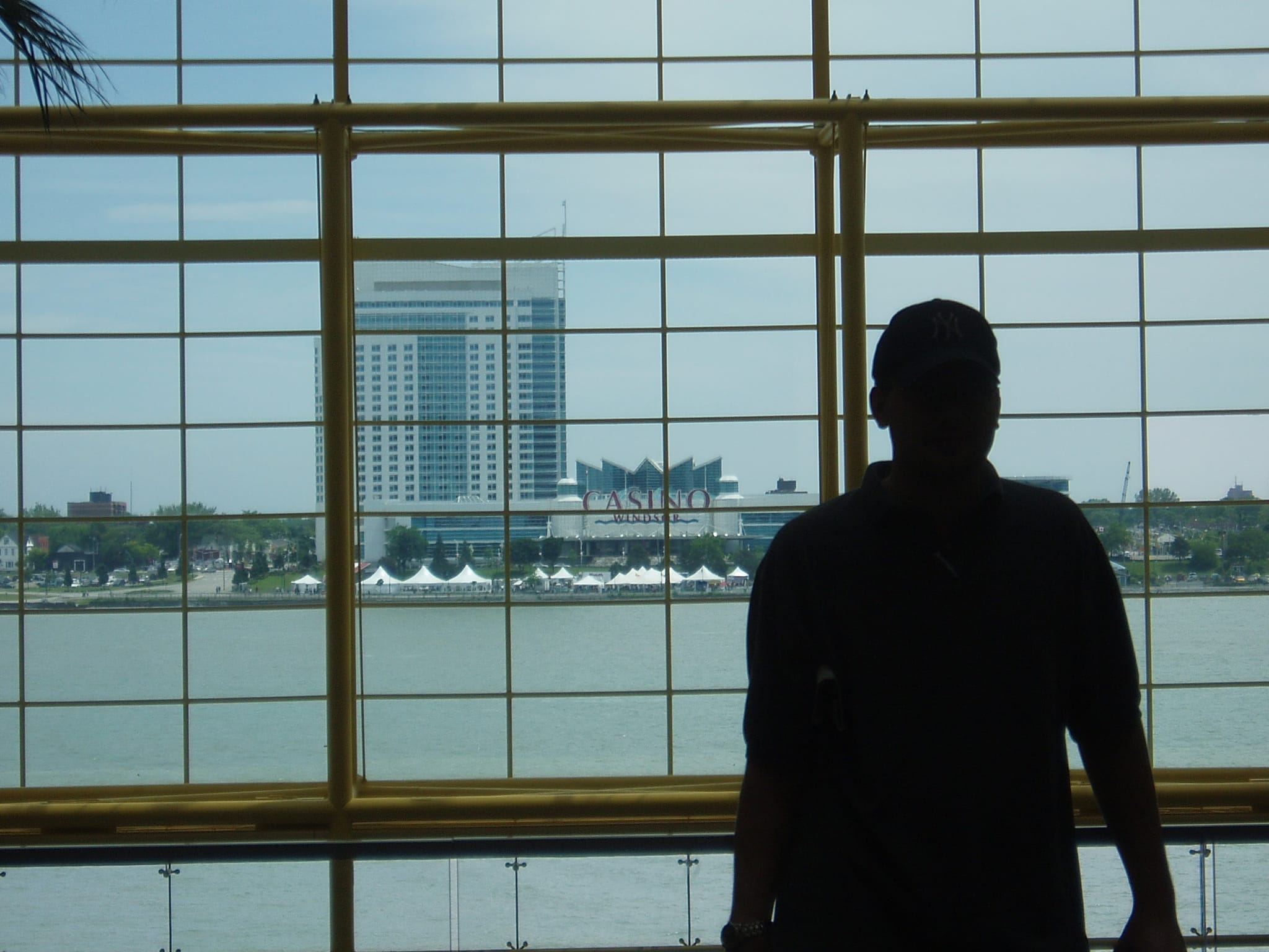 Chris in front of Windsor Casino