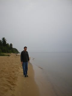 Chris at Whitefish Point, Upper Peninsula, Michigan
