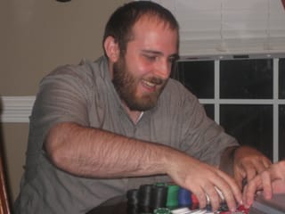 Pete raking in the chips.