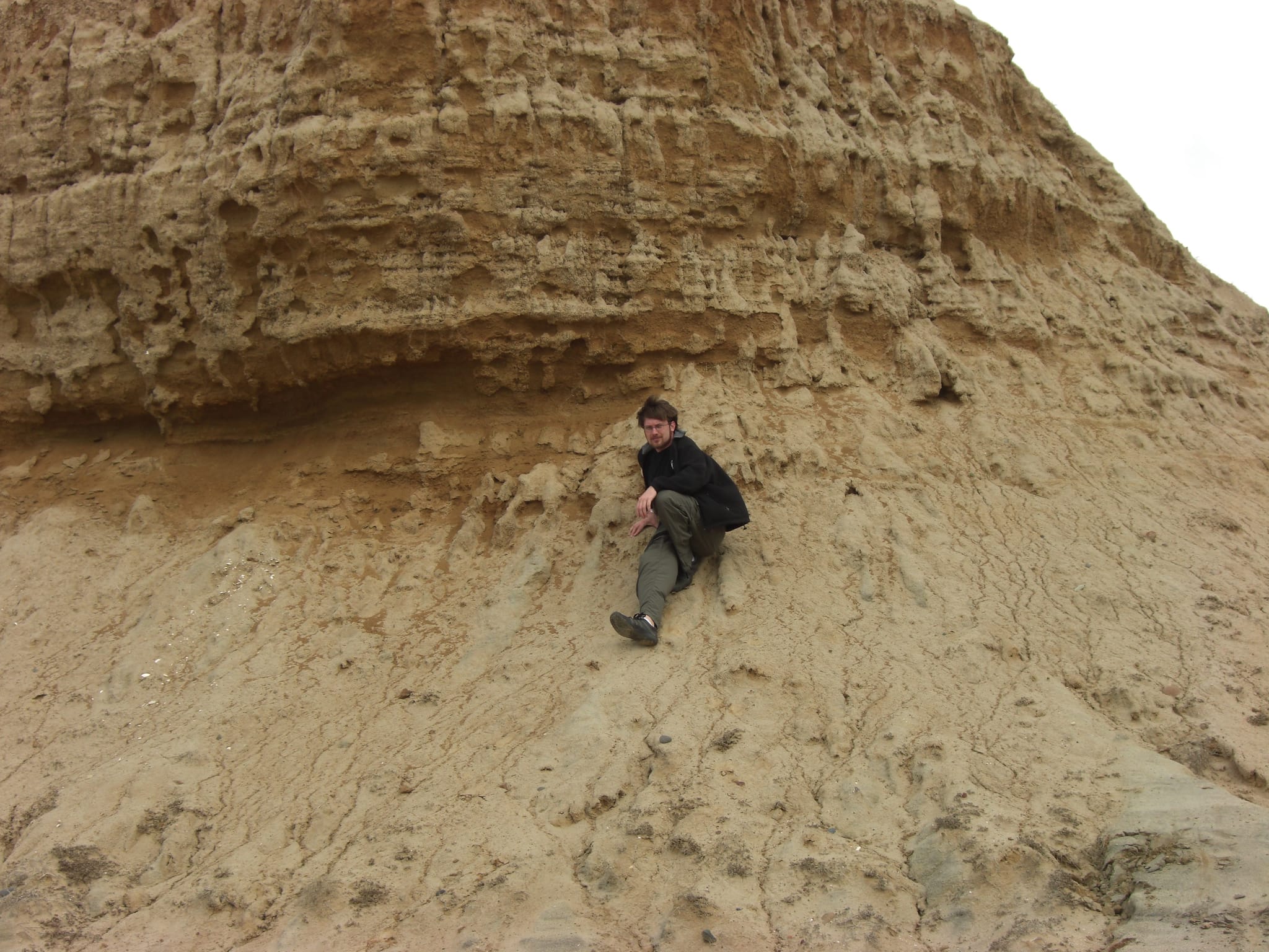 Torrey Pines - Chris on Dune on cliff