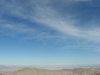 Desert landscape is all sky