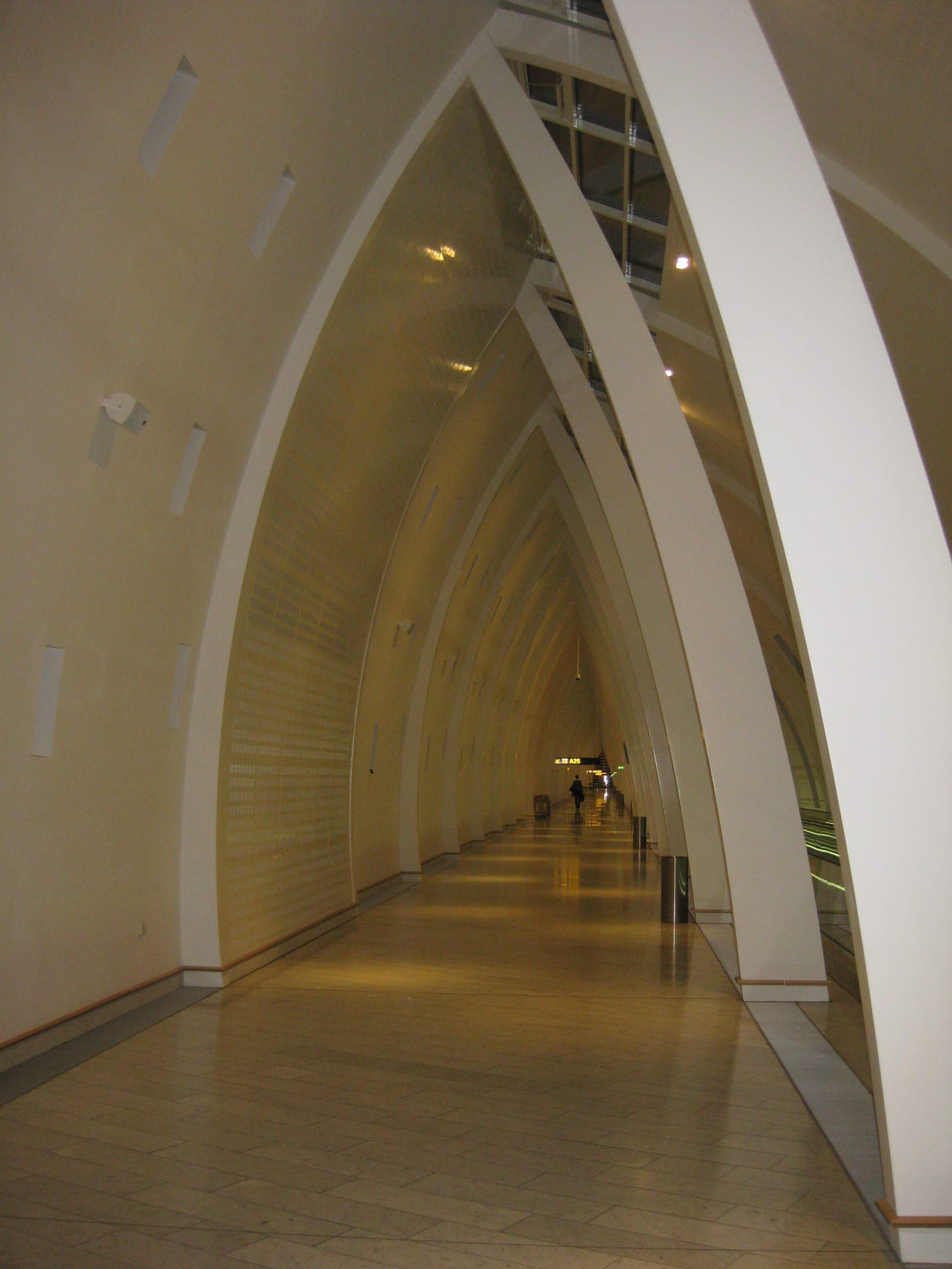 Archway in the Copenhagen airport