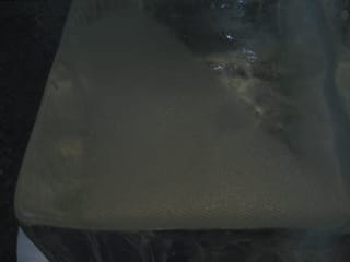 Pants melted ice