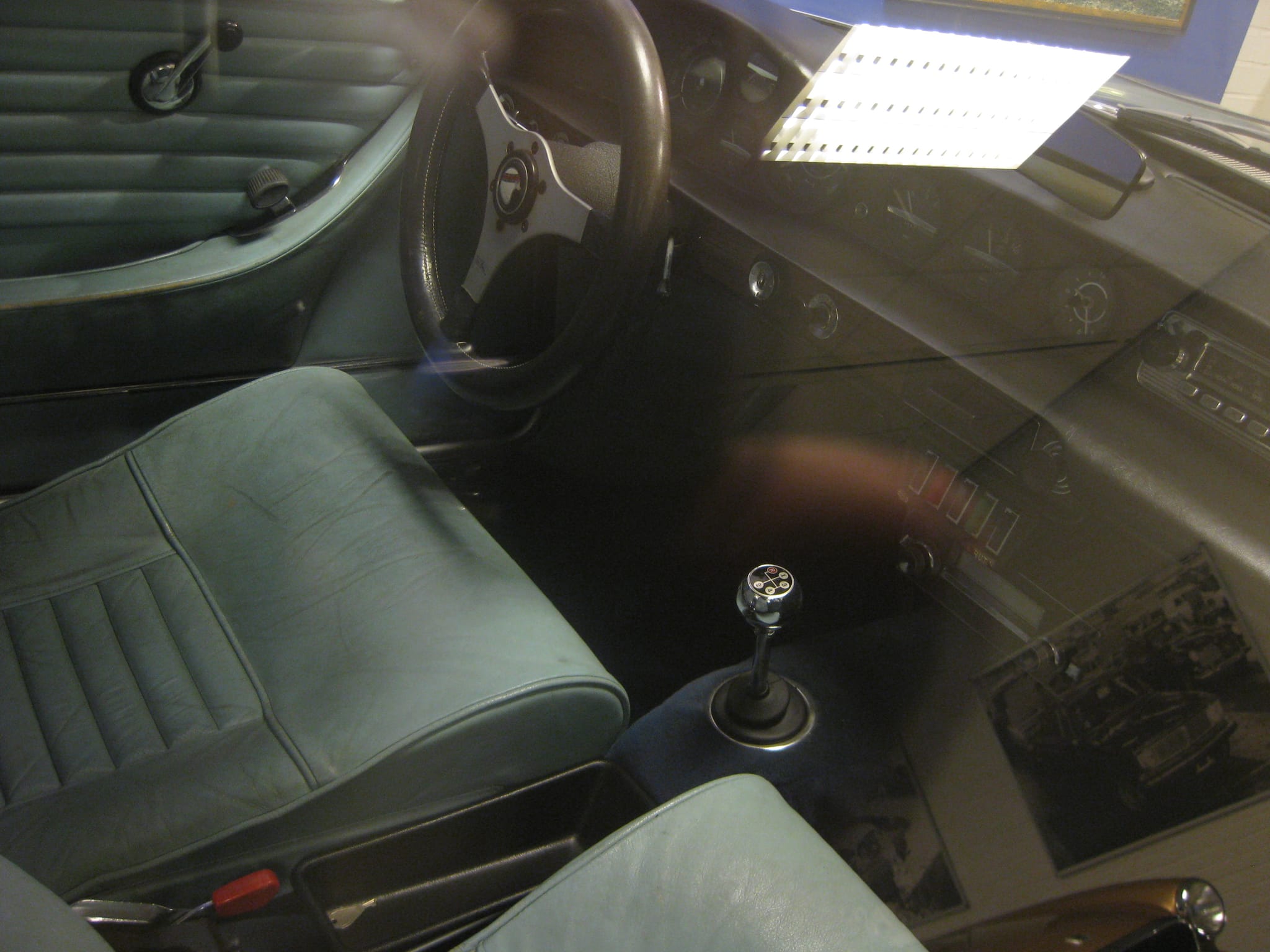 Volvo Museum, car interior.
