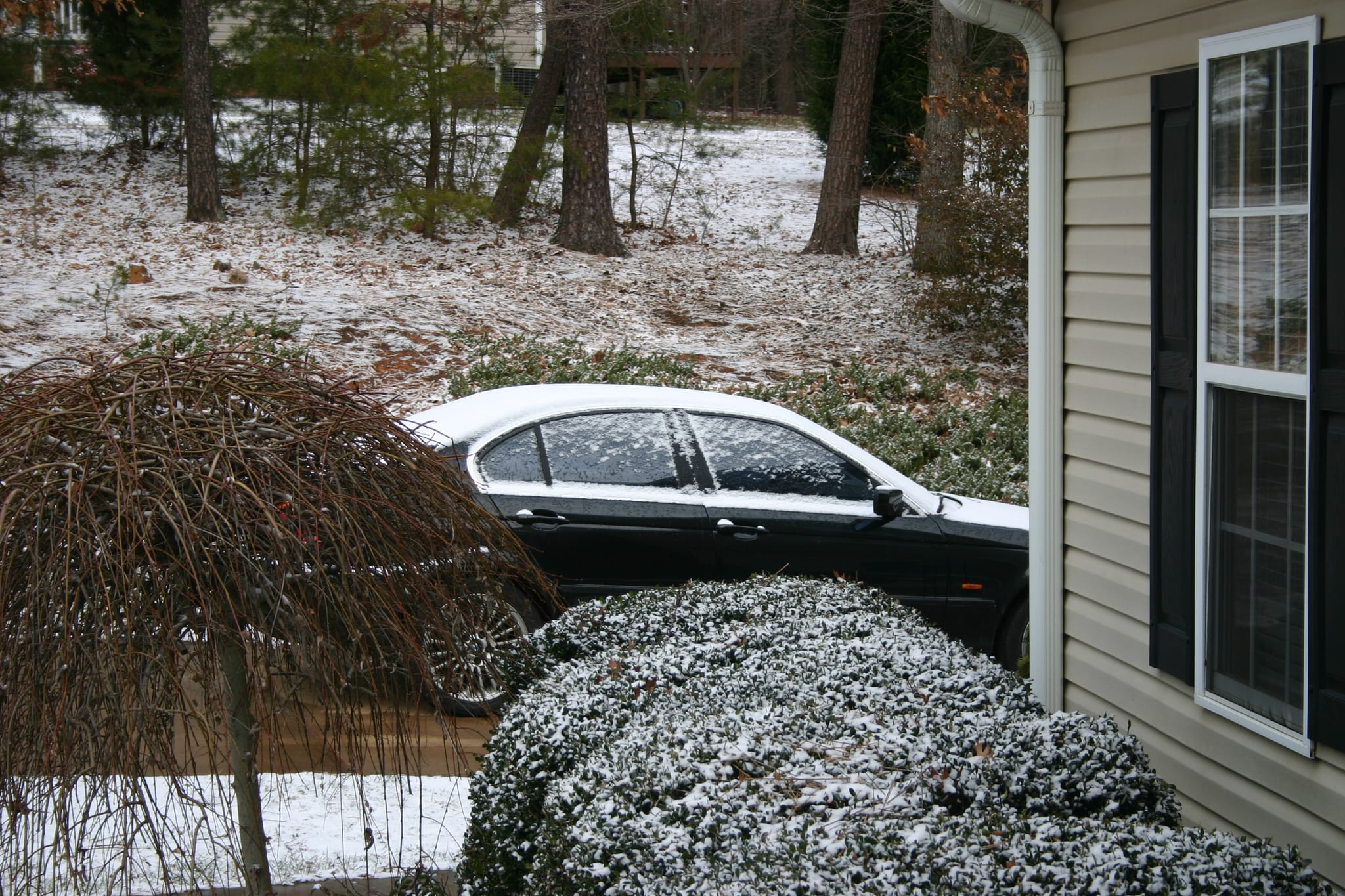 Snow on the car