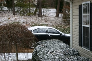 Snow on the car