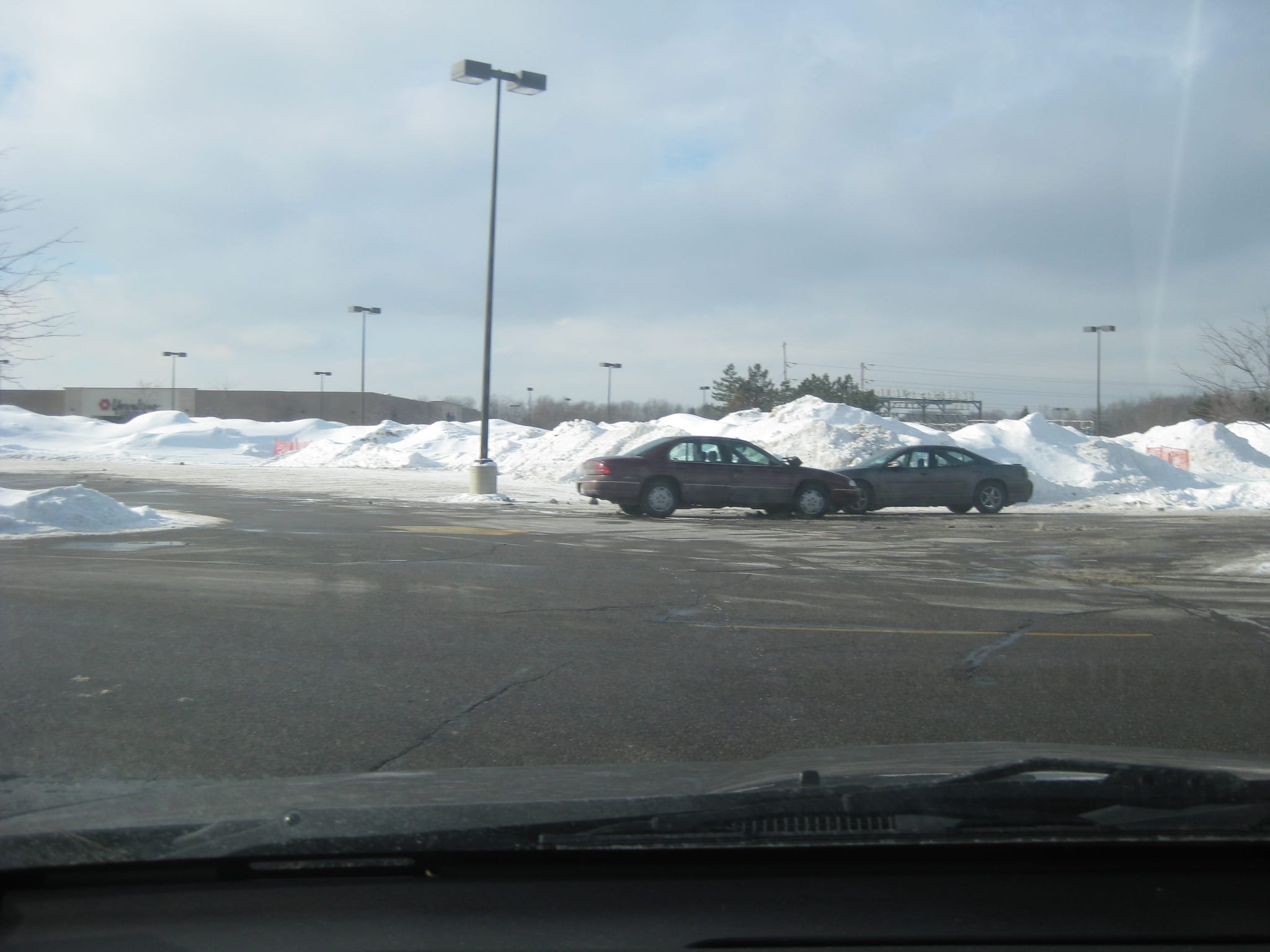 More snow piles