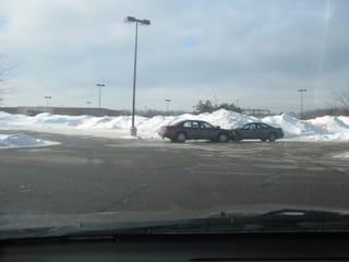 More snow piles
