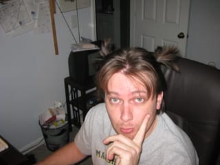 Chris pigtails