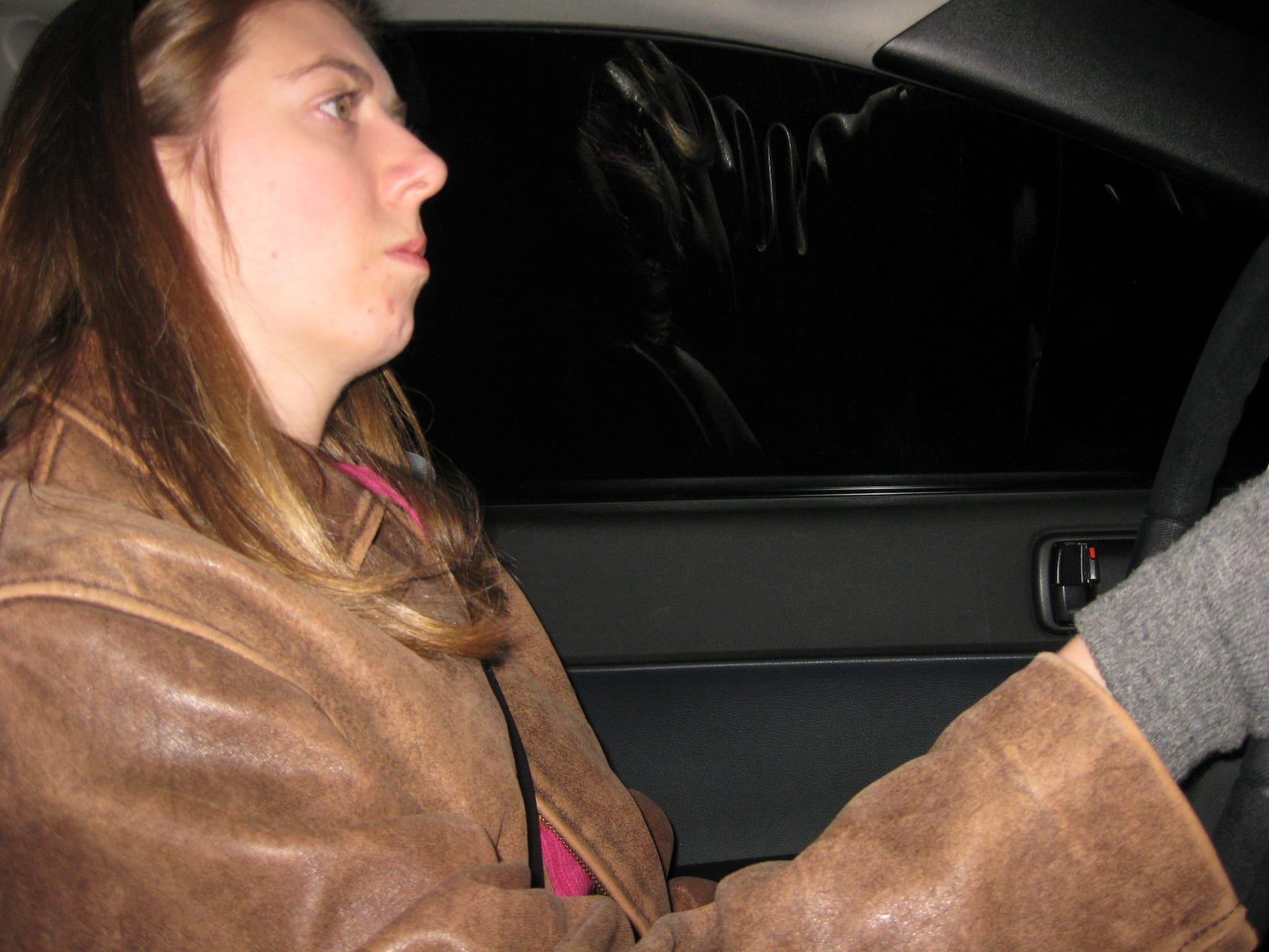 Bridget playing wheelman