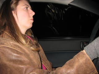 Bridget playing wheelman