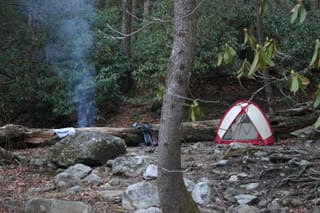 Conley Cove Trail - camp site