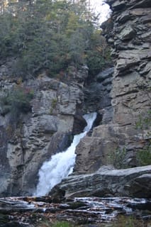 Linville Falls - Looking into the falls