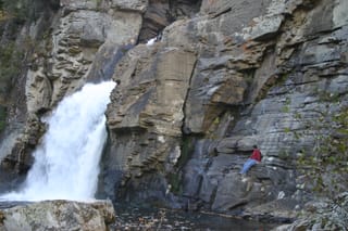 Chris at Linville Falls