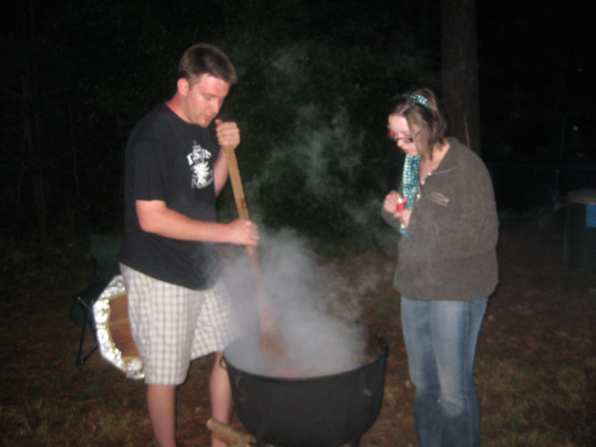 Ballancio Bonfire - Brunswick Stew in a wood-fired caldron.