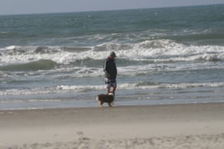 Chris and Roxy on Bear Island