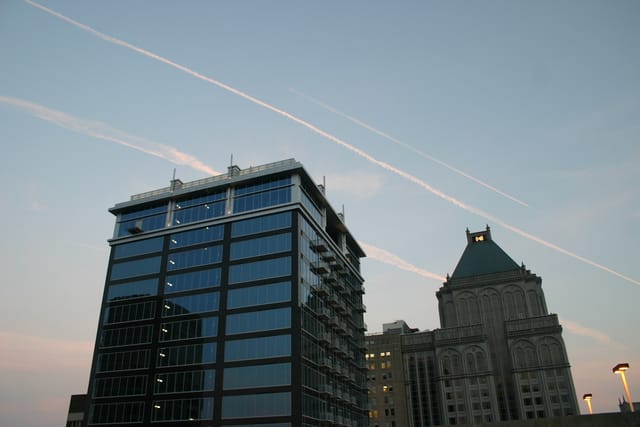 Downtown Sunset - Centerpoint and Lincoln Financial - Greensboro, NC