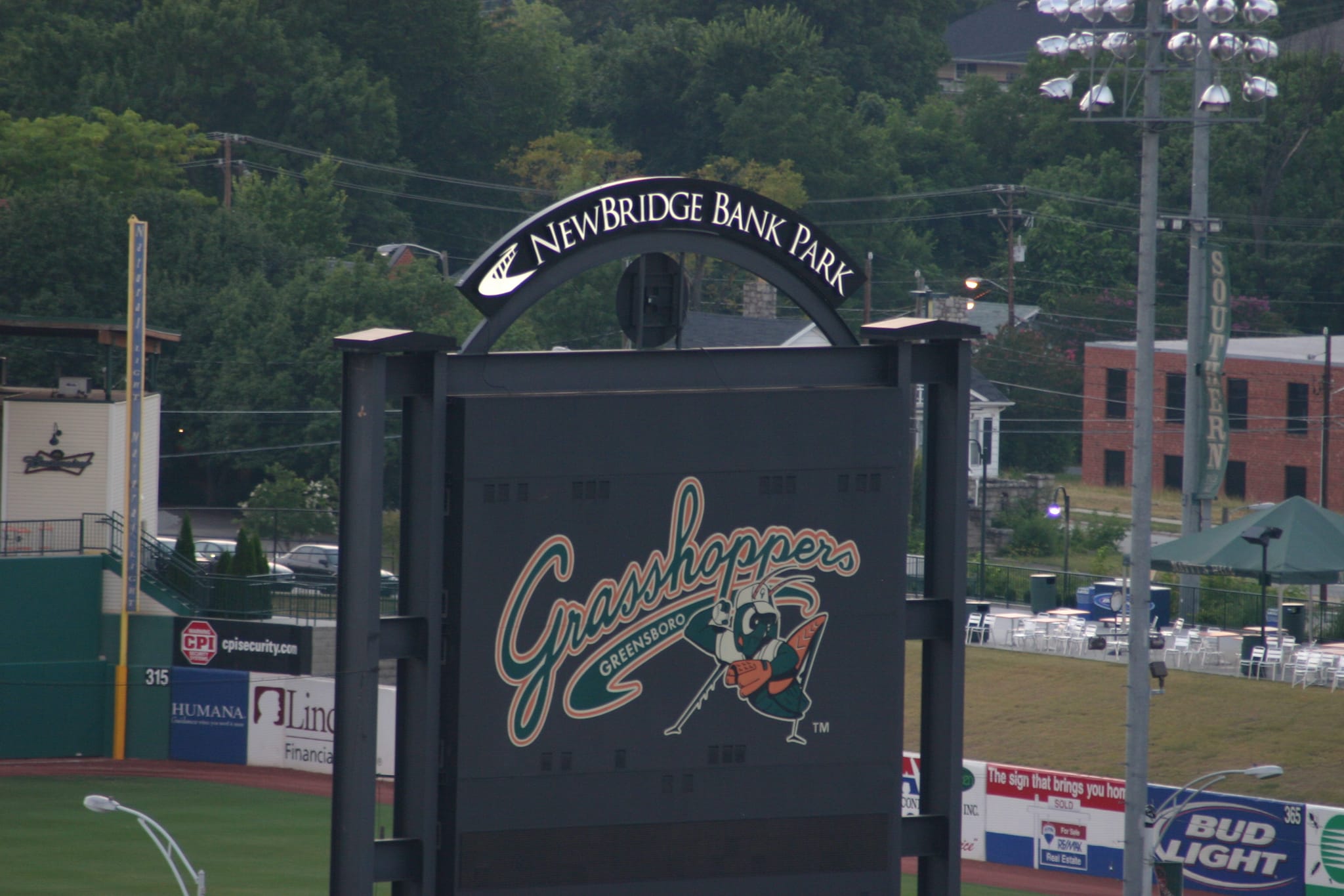Greensboro Grasshoppers Sign