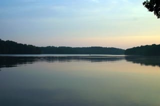 Piedmont Watershed Trail at sunset 018
