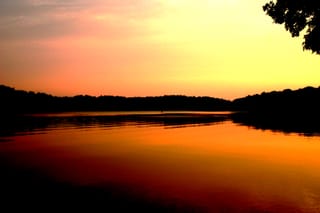 Piedmont Watershed Trail at sunset 020