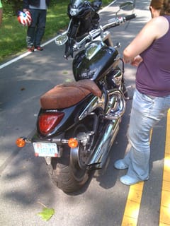 Sunday Ride - Richard's bike after his spill