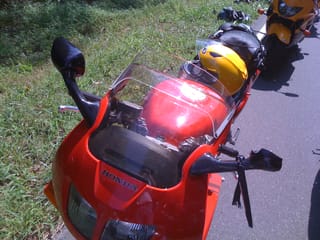 Sunday Ride - Chris's bike after the tree fell on him.