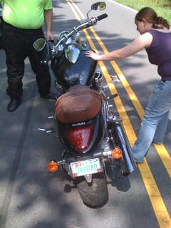 Sunday Ride - Sunday Ride - Richard's bike after his spill