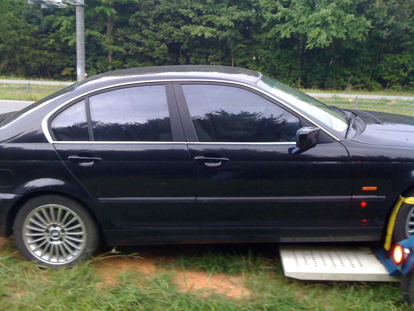 Transporting the overheating Bimmer home