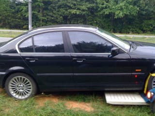 Transporting the overheating Bimmer home